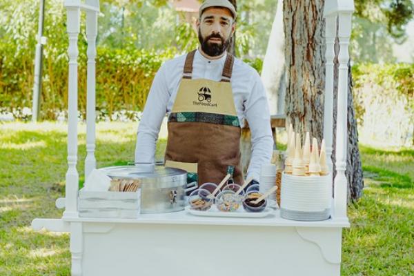 mobile ice cream cart